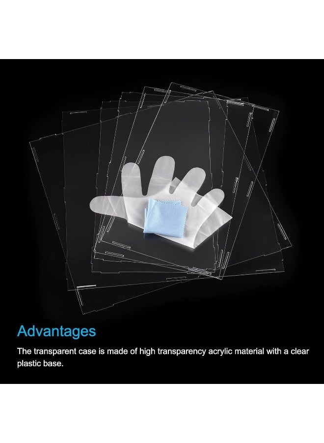 TPGP Acrylic Display Case Plastic Box Clear Assemble Dustproof Showcase 6.3X4.3X10 Inch For Collectibles Items - Image 3