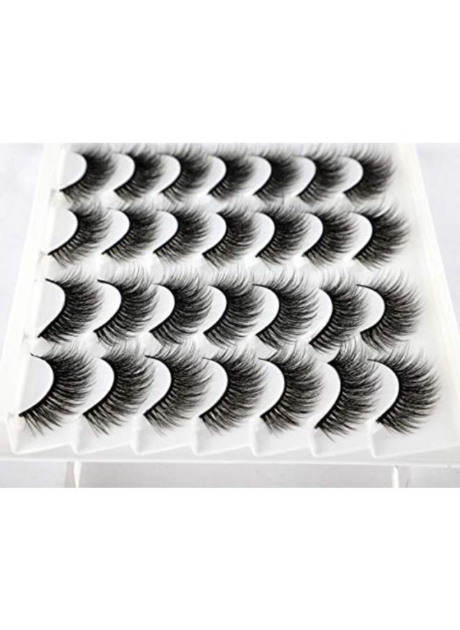 Newcally - Lashes False Eyelashes Natural Fluffy Light Volume Faux Mink Lashes 14 Pairs Pack - Image 1