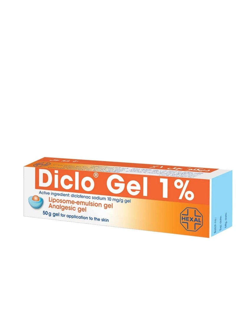 DICLO 1% GEL 50GM
