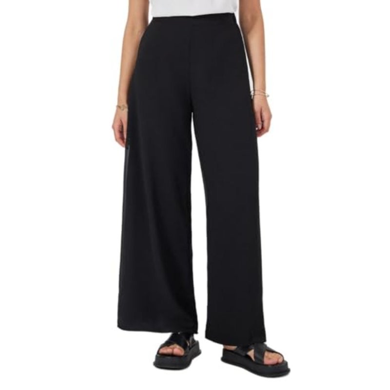 Women High Rise Wide Leg Pants - Image 1