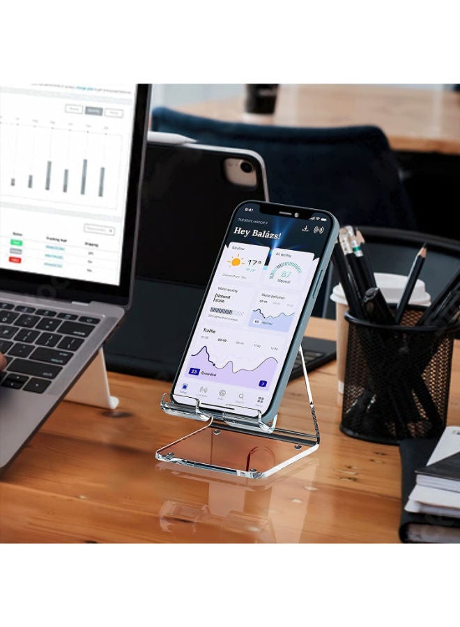 LAMSIT IBDAA Acrylic Cell Phone Stand | Mobile Stand | Mobile Holder | Smartphone Stand - Image 3