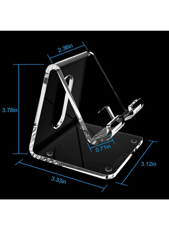 LAMSIT IBDAA Acrylic Cell Phone Stand | Mobile Stand | Mobile Holder | Smartphone Stand - Image 2