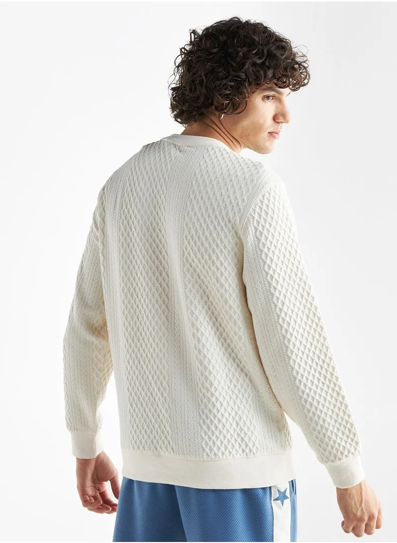 فاف Textured Sweatshirt