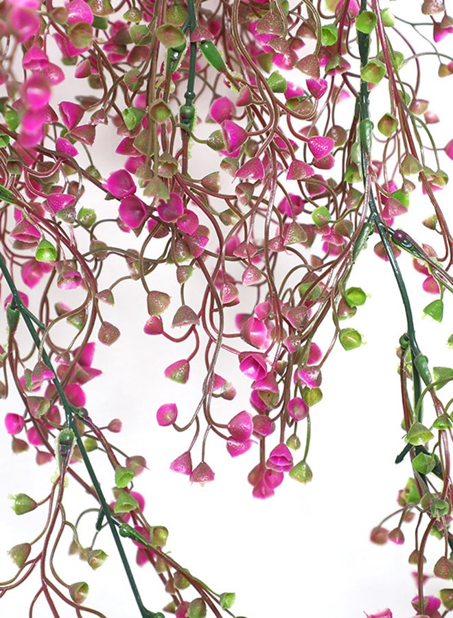 Simulation Jin Jongliu Wall-Mounted Hanging Basket Rose red one size centimeter - Image 2