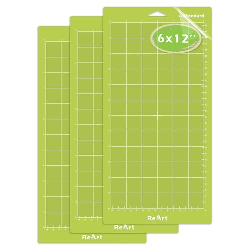 ReArt Standard Grip Adhesive Cutting Mat 6 x 12 Inch For Expression Machine - 3 Pack - Image 1