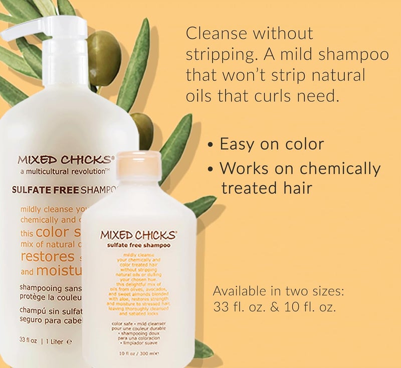 Mixed Chicks Sulfate-Free Shampoo for Colored & Chemically Treated Hair, 10 fl. oz. - Image 3
