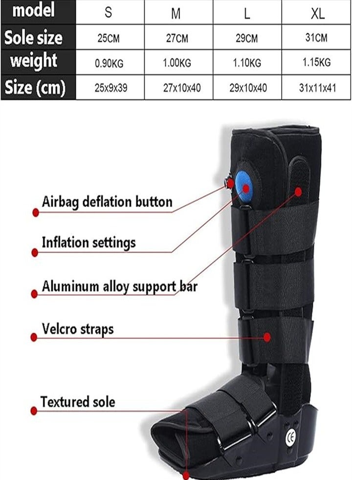 Generic Upgraded long walking boots fracture boots, air cam walkers, protective boots ankle sprains, adjustable ankle and foot boots, unisex  - Image 2