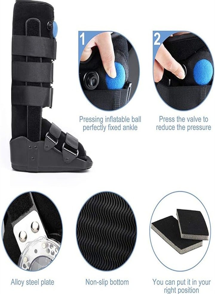 Generic Upgraded long walking boots fracture boots, air cam walkers, protective boots ankle sprains, adjustable ankle and foot boots, unisex  - Image 4