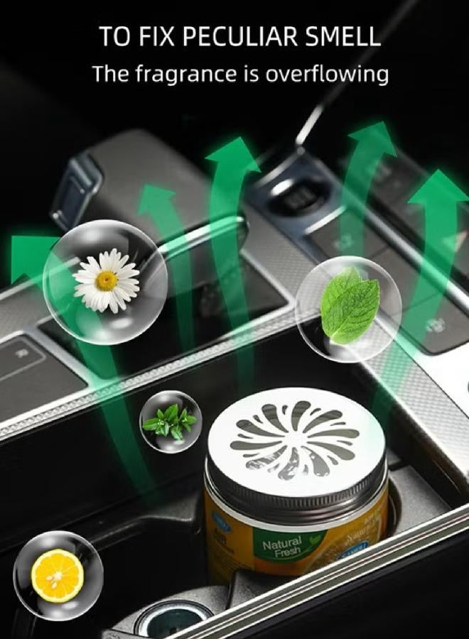 ساميلي [عبوة من 3 قطع] معطر جو - رائحة الثلج المنعشة - مزيل للروائح - معطر جو برائحة الجل - غرف وخزائن وحمامات وسيارات - 220 جرام - Image 2