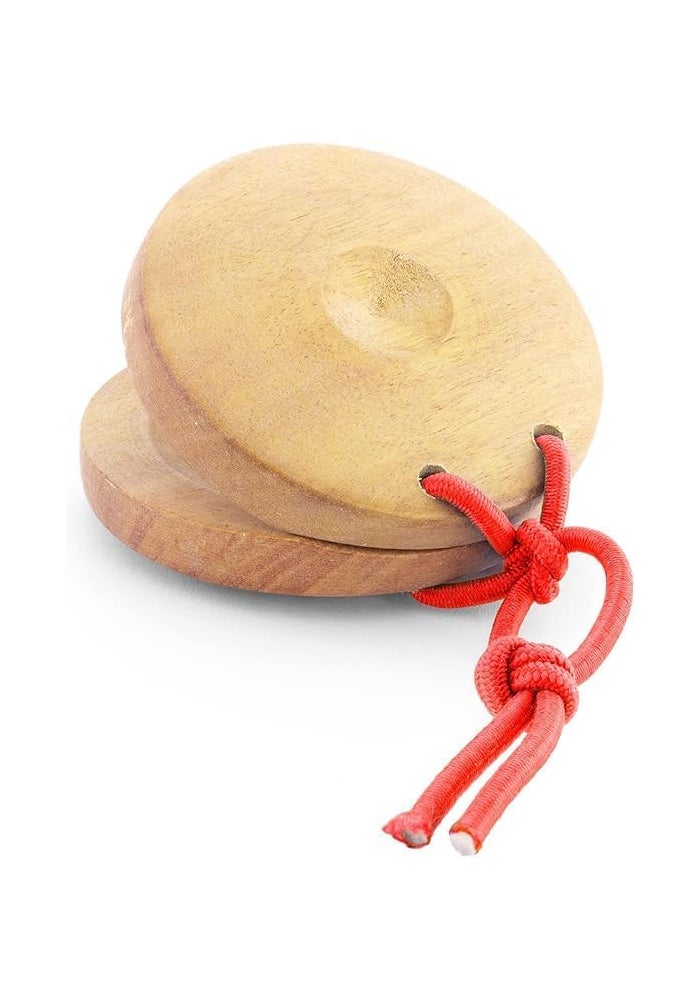 MegArya Wooden Castanets - Finger Clackers Clappers - Two Pairs (4 Shells) - Image 5