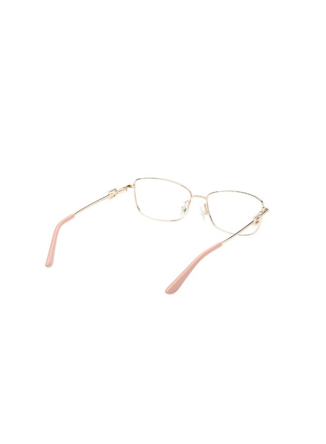 جس نظارة طبية بشكل مستطيل للنساء بأذرع معدنية GU2975  مقاس 53 - بينك ذهبي - Image 5