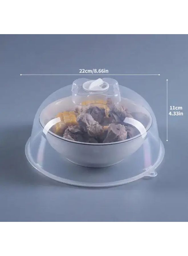 1 Pack White Food Storage Cover Plastic Fresh Keeping Lid Insect Repellent Dome Shape Ventilated Design - Image 3