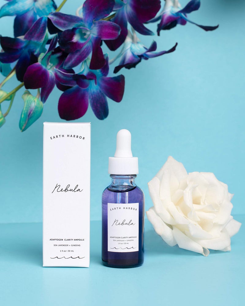 Earth Harbor NEBULA Adaptogen Clarity Ampoule â€“ Serum for Acne, Blemishes & Oily Skin, Clarifying & Balancing with Squalane & Ginseng, 1 fl oz - Image 3