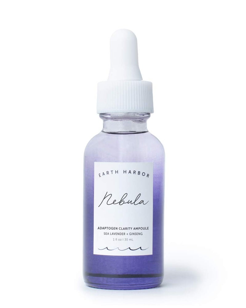 Earth Harbor NEBULA Adaptogen Clarity Ampoule â€“ Serum for Acne, Blemishes & Oily Skin, Clarifying & Balancing with Squalane & Ginseng, 1 fl oz - Image 1