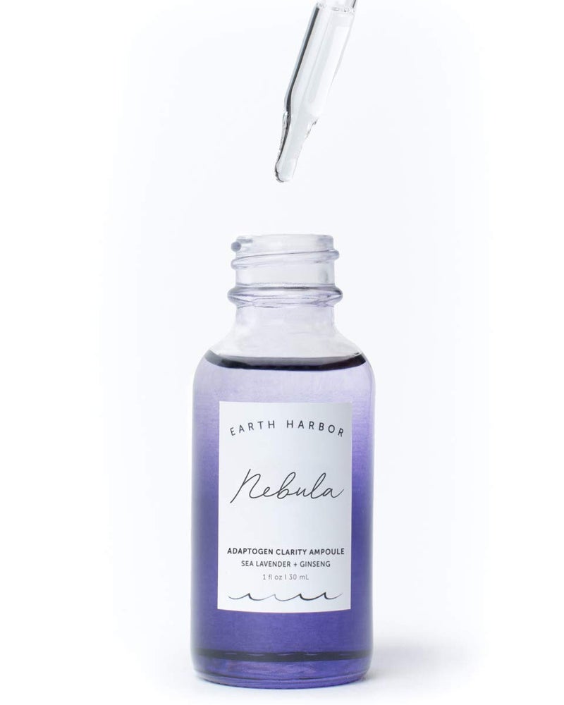 Earth Harbor NEBULA Adaptogen Clarity Ampoule â€“ Serum for Acne, Blemishes & Oily Skin, Clarifying & Balancing with Squalane & Ginseng, 1 fl oz - Image 2