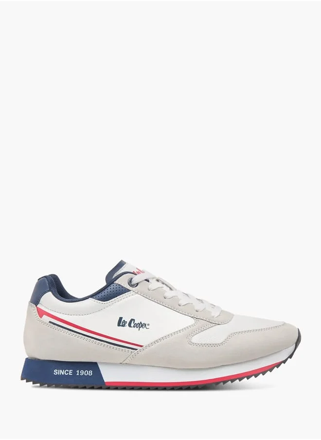 Lee Cooper Mens Colourblock Lace-Up Sneakers