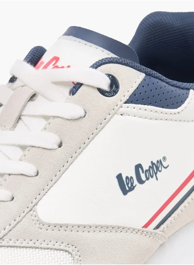 Lee Cooper Mens Colourblock Lace-Up Sneakers