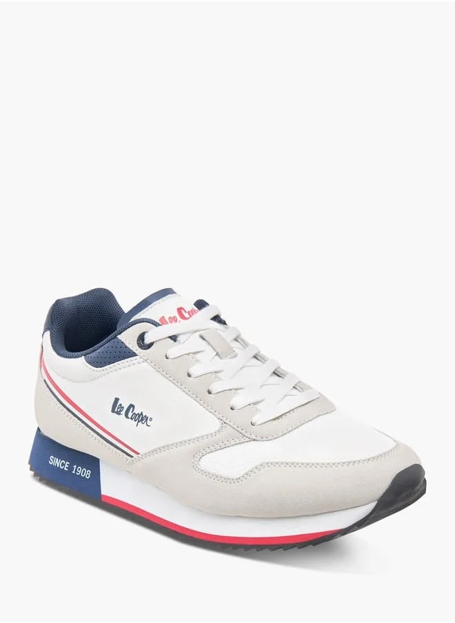 لي كوبر Mens Colourblock Lace-Up Sneakers