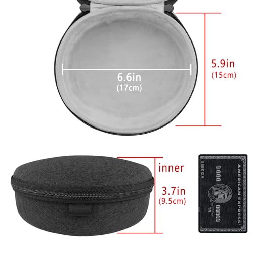 Geekria Shield Headphones Case Compatible with Sennheiser Momentum 3 Wireless, HD 350BT, HD 450BT, PXC 550 II Case, Replacement Hard Shell Travel Carrying Bag with Cable Storage (Dark Grey) - Image 4