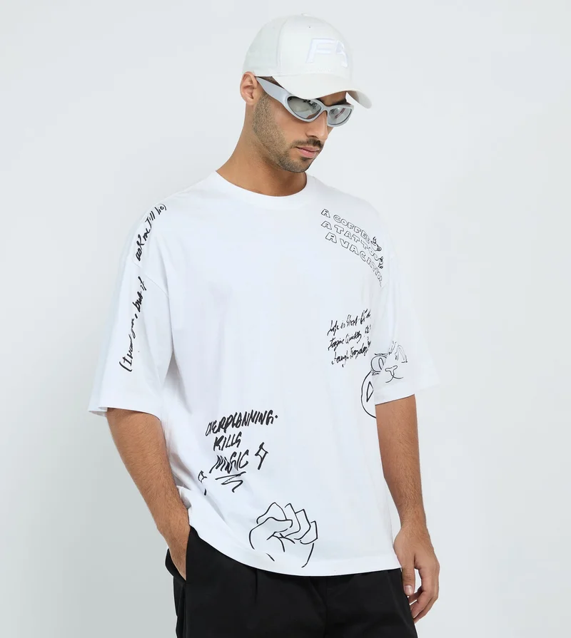 F5 Men's F5 Oversized Graphic T-Shirt