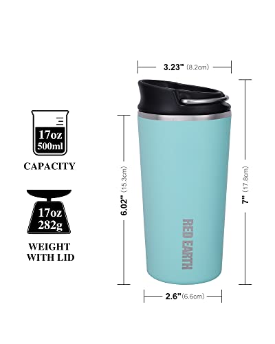GiNT 17oz Travel Tea Mug with Infuser, 2 Lids. Vacuum Insulated 316 Stainless Steel Coffee Mug. Dishwasher Safe Tea Cup with Strainer for Hot & Cold Brew Coffee. Mothers Day Gifts for Mom (Green) - Image 3