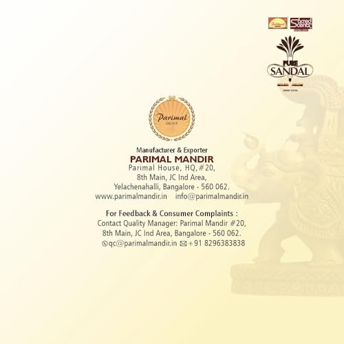 Parimal Pure Sandal (Gandha) Dhoop/Dhup Sticks (156–168) (540g) | 60–70 Min Burn | Sandal dhup batti | Bamboo-Less Incense|Each Pack 45G | Rich, Long-Lasting Fragrance |Dhoop Holder Inside| Pack of 12 - Image 5