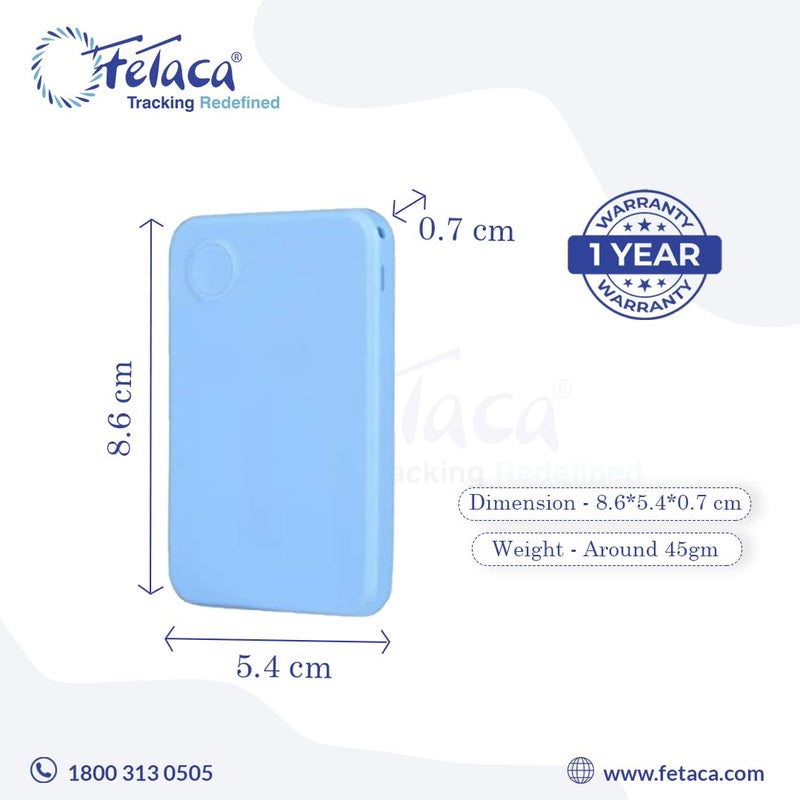 FETACA ® ID Card Shape GPS Tracker with Live Location, 2-Way Calling, SOS Button & Alerts - Smart Wireless Tracker for Kids, School, Work & Elderly Safety Free 12-Month Data SIM & App Subscription - Image 4