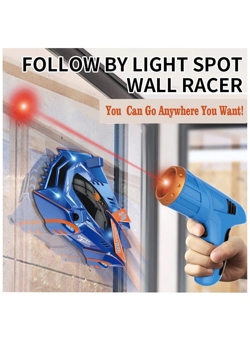 سيارة تسلق الحائط بجهاز تحكم عن بعد بوضعين دوران 360 درجة مع مصباح امامي العاب قابلة لاعادة الشحن للاولاد بعمر 4 5 6 7 8-12 سنة - Image 2