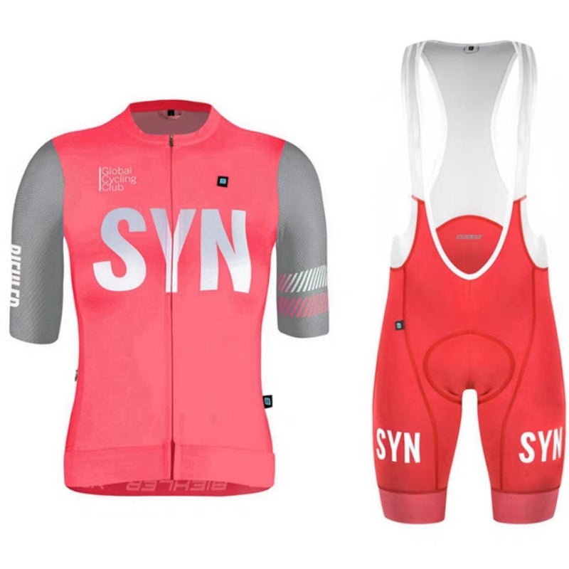 SYN Men's Short Sleeve Cycling Jersey Breathable Quick-Dry Bike Shirt - Image 2