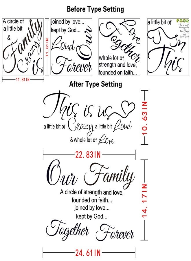 Rotumaty Family Quotes Wall Decals This is Us Wall Decor Vinyl Stickers for Living Room Bedroom Inspirational Art Decorations for Home Office Teen Dorm - Image 3