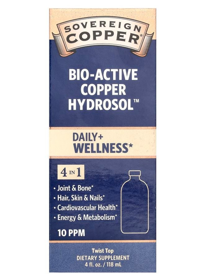 Sovereign Silver BioActive Copper Hydrosol™ 10 PPM 4 fl oz (118 ml)