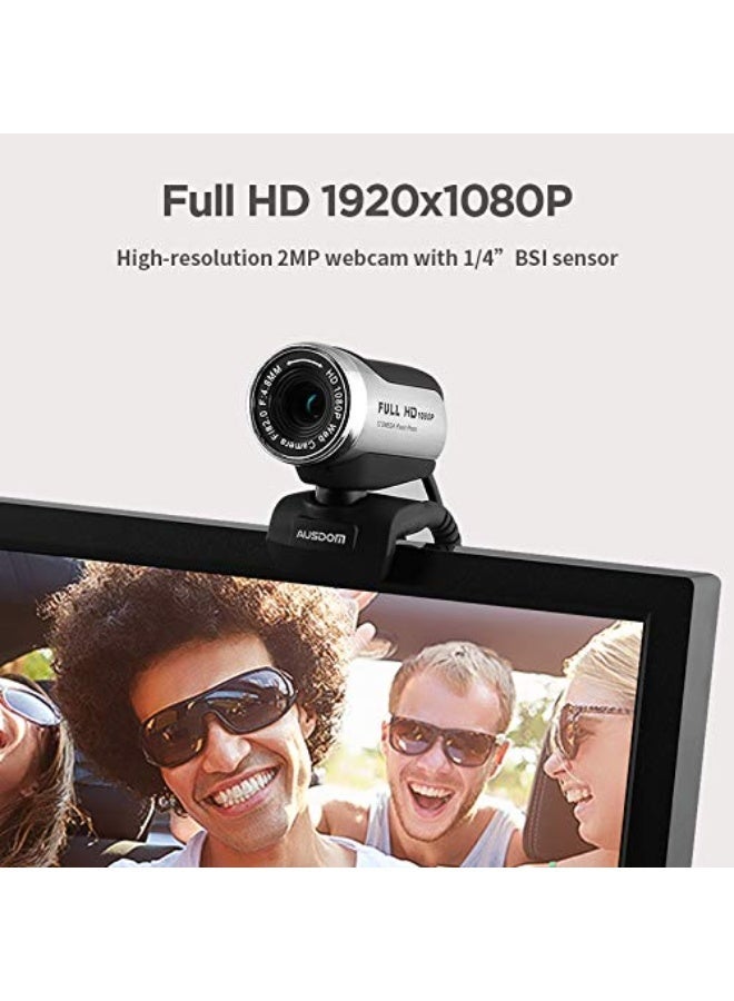 أوسدوم كاميرا ويب AW615 بدقة 12 ميجابكسل، ودقة FHD 1080P، ومعدل تحديث 30 هرتز، مزودة بميكروفون، ومجال رؤية واسع 90 درجة، وتركيز يدوي. - Image 4