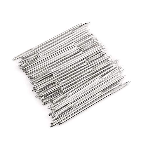 Fubeasi Z-Color 50pcs Big Eye Needles Blunt White 7cm Long Large Hole NOT Sharp Sewing Kniting Embroidery Tool Hand DIY Needlework Plus - Image 1