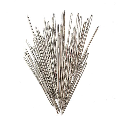 Fubeasi Z-Color 50pcs Big Eye Needles Blunt White 7cm Long Large Hole NOT Sharp Sewing Kniting Embroidery Tool Hand DIY Needlework Plus - Image 4