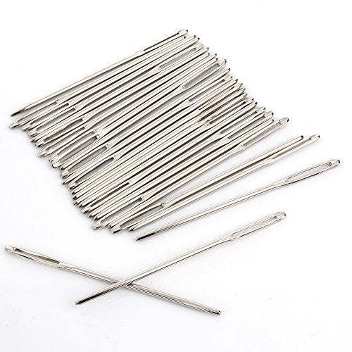 Fubeasi Z-Color 50pcs Big Eye Needles Blunt White 7cm Long Large Hole NOT Sharp Sewing Kniting Embroidery Tool Hand DIY Needlework Plus - Image 3