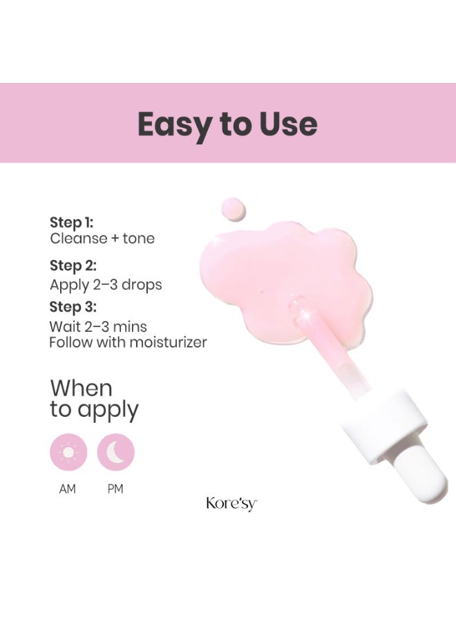 Kore'sy Collagen Jelly Serum, Lightweight Hydrating Face Serum with Vegan Collagen, Tremella Mushroom, Hibiscus – For Dull, Dry or Aging Skin - Image 2