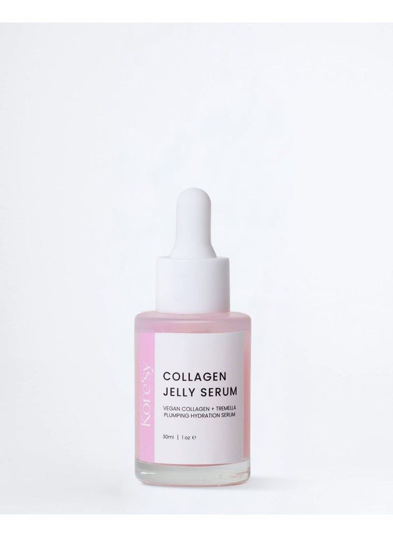 Kore'sy Collagen Jelly Serum, Lightweight Hydrating Face Serum with Vegan Collagen, Tremella Mushroom, Hibiscus – For Dull, Dry or Aging Skin - Image 1
