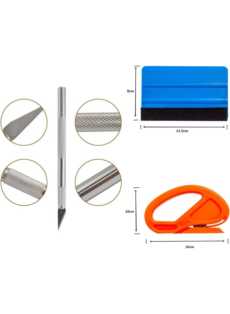 12-Piece Professional Window Tint & Vinyl Wrap Tool Kit | Car Window Film Installation | Heat Insulation Film | PPF Squeegee Set - Image 5