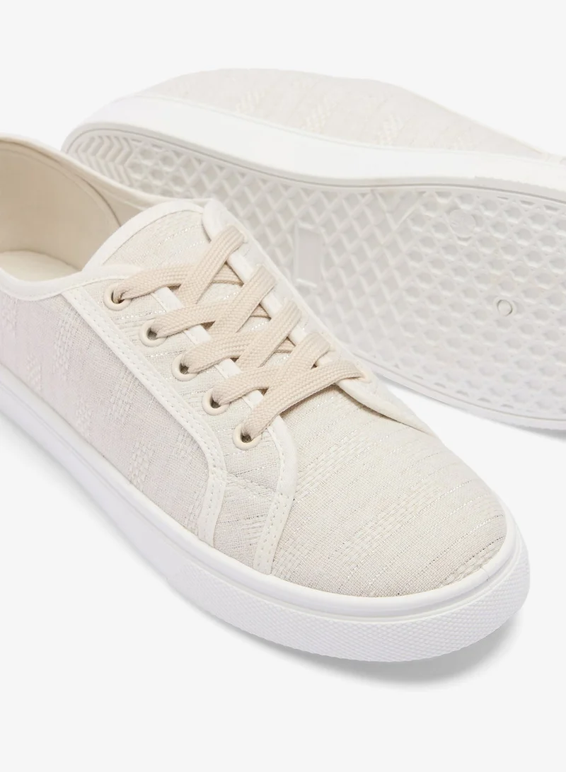 Matalan Linen Slip On Trainers