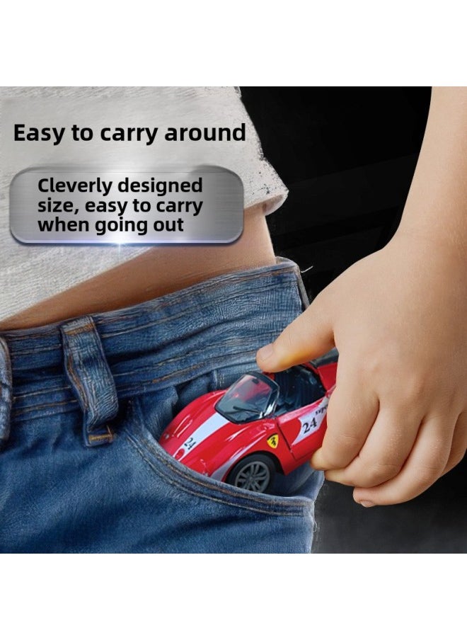 Children's Toys 1:50 Alloy Huili Three-door Car Model Parking Lot Scene Car Boy Toy-Color:521E Two-door 1:50 Sedan Back Force Alloy Car (price For A Price)  - Image 5