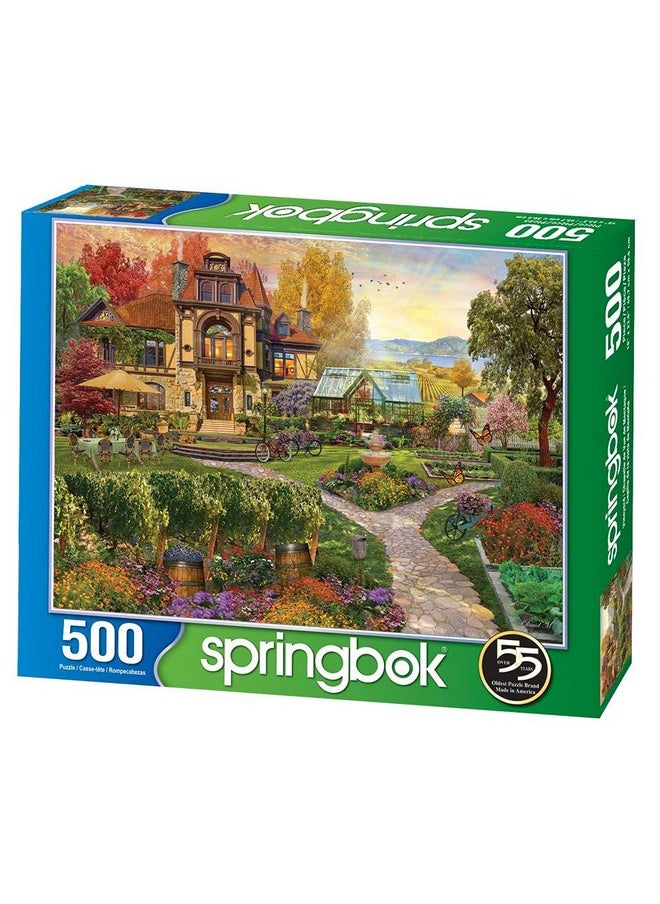 سبرينغبوك أحجية الصور المقطوعة من Springbok's Vineyard Retreat المكونة من 500 قطعة - صُنعت في الولايات المتحدة الأمريكية  - Image 2