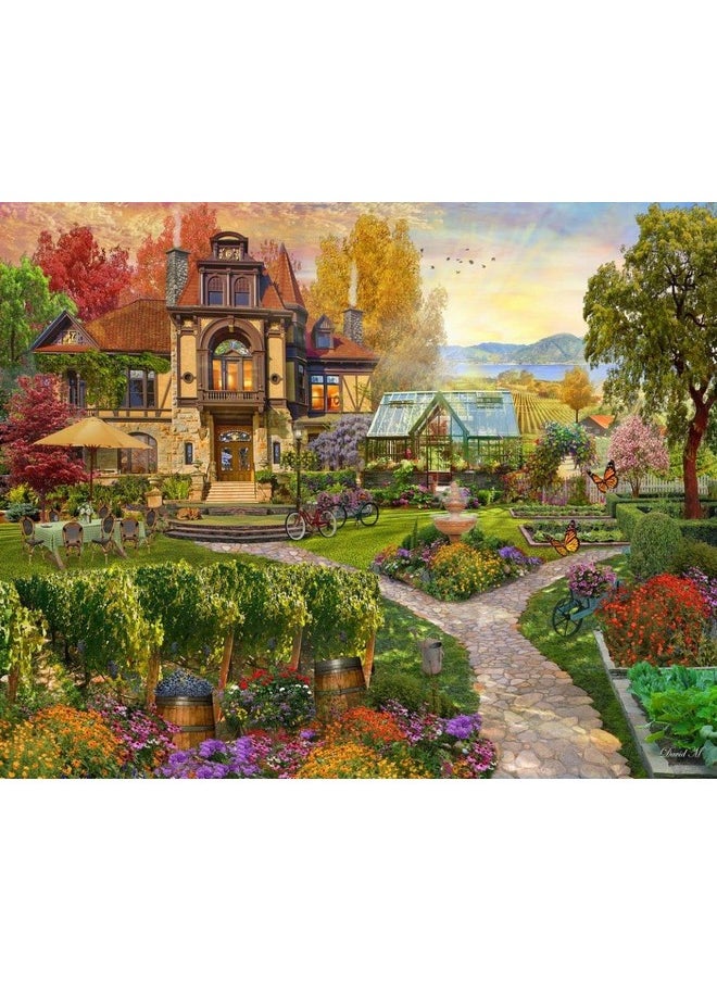 سبرينغبوك أحجية الصور المقطوعة من Springbok's Vineyard Retreat المكونة من 500 قطعة - صُنعت في الولايات المتحدة الأمريكية  - Image 1