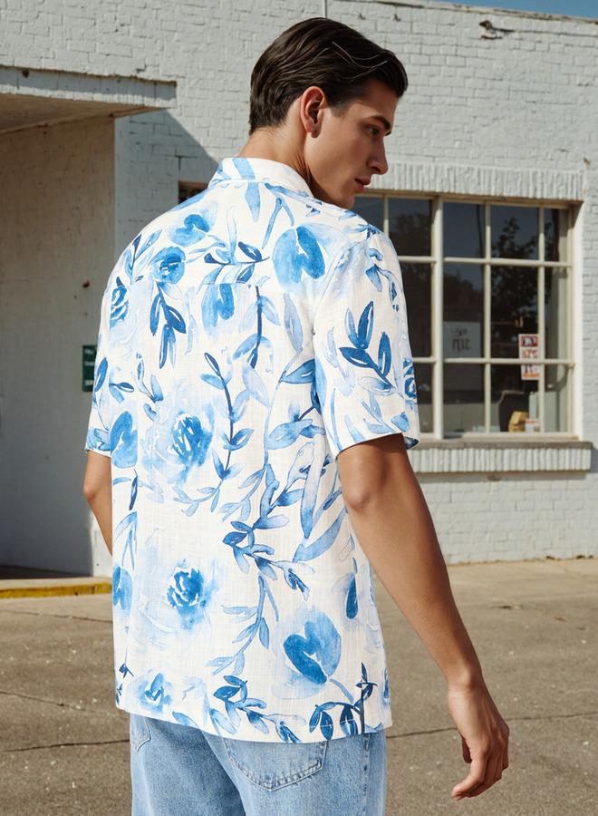 لي كوبر قميص لي كوبر بقصة عادية وطبعة زهور - Image 3