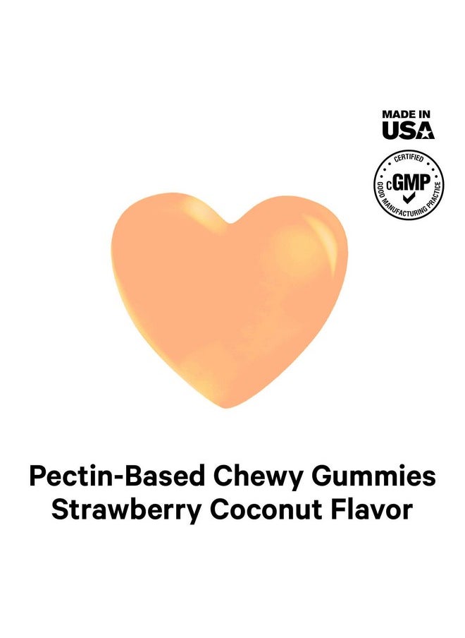 Codeage Hair Gummies Biotin 5000 Mcg Sugar Free Growth Gummy Vitamins A C B6 B12 D3 Zinc Inositol Supplement Women & Men Pantothenic Folic Acid Nails Skin Strawberry Coconut Flavor 60 Ct  - Image 5