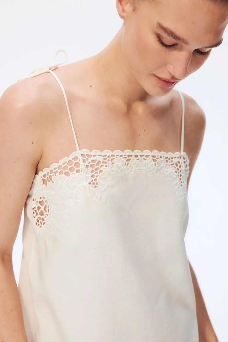 H&M Lace Trim Slip Dress