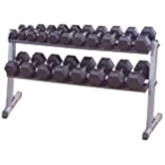 Body Solid Gdr60 Pro Dumbbell Rack, Black
