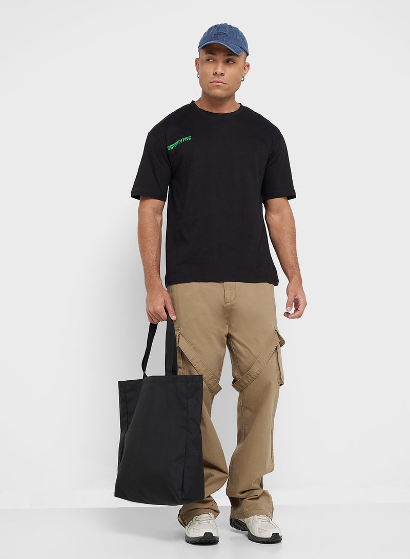 Seventy Five Graphic Print Oversized T-Shirt - Image 4