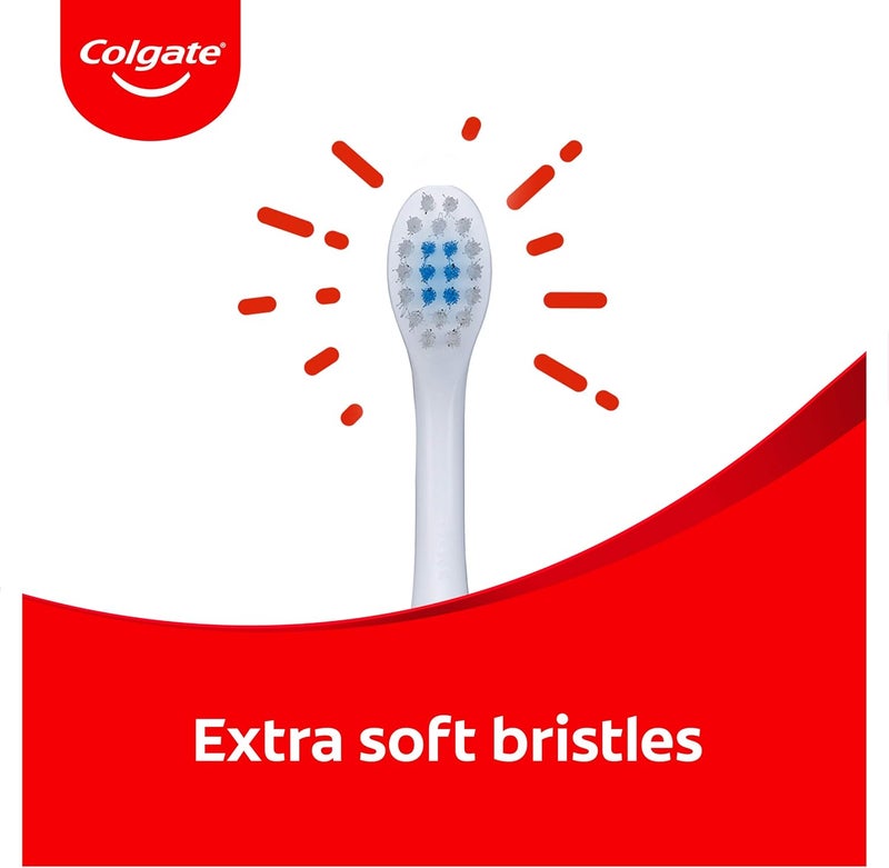 Colgate Kids Toothbrush 02 Years Baby Toothbrush Extra Soft bristles Gently and Effectively Clean First Teeth Small Brush Head Blue bristles Toothpaste Guide NonSlip Handle - Image 3