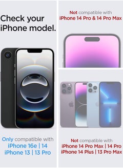 Spigen واقي شاشة زجاجي مقوى للخصوصية EZ Fit من Glastr لهاتف iPhone 13 Pro / 13 - عبوتان  - Image 2