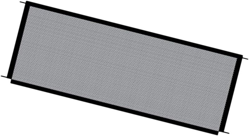 Foldable Dog Safety Fence PET Mesh Gate for Indoor/Outdoor Use Sturdy Black Enclosure for Dogs Adjustable Size PET Barrier - Image 1